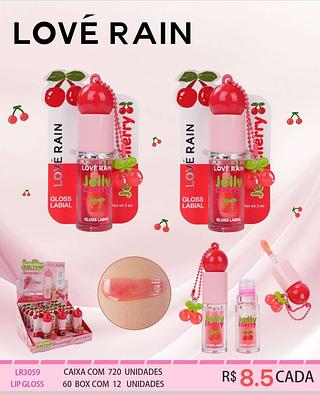 love rain lip gloss box 12 pç