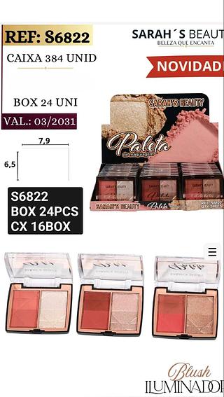Sarahs beauty duo facial box 24 pçs
