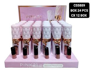Pink 21 Lip Gloss box 24 pçs