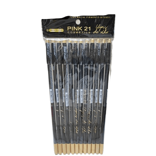 Pink 21 Lapis De Olho Preto PAC/12PÇS