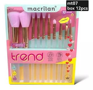 MACRILAN KIT PINCEL TREND 10PÇ