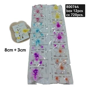 Presilha de Cabelo Flor box 12 pçs