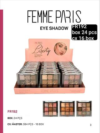 femme paris paleta de sombra box 24 pç