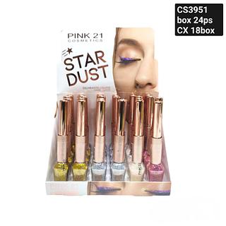 Pink 21 Delineador com Glitter BOX 24PÇS