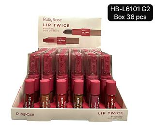 Ruby Rose Lip Twice box 36 pçs g1/g2