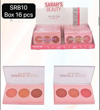 Sarah´s Beauty Paleta trio Blush box 16 pçs
