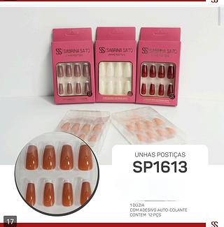 Unha Sabrina sato box 12 pc
