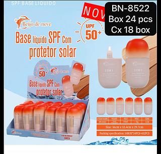 beijo de neve base liquida spf50 box 24 pç