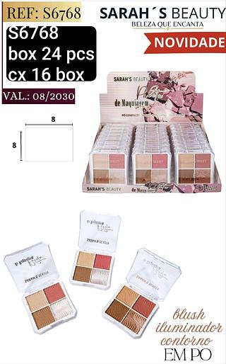 sarash beauty quarteto box 24 pç
