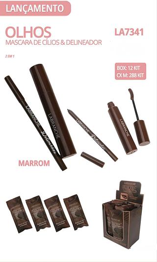 labranche mascara de cilios e delineador box 12 pç