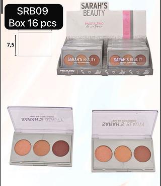 Sarah´s Beauty Paleta Trio de Contorno box 16 pçs