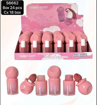 sarahs beauty blush liquido box 24 pç