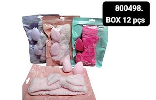 kit tiara de make box 12 pç