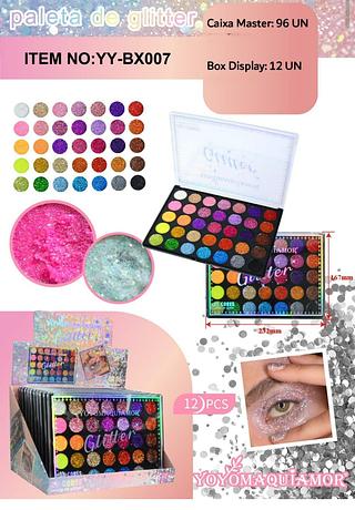 Yoyo paleta de glitter box 12 pc