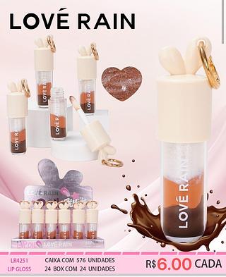 Love rain Lip gloss box 24 pçs