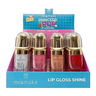 Lip Gloss Shine Princesa do Pop Mia Make 489 - Box c/ 24 unid