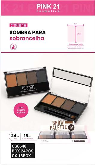 PINK21 SOMBRA PARA SOBRANCELHA BOX / 24PÇS