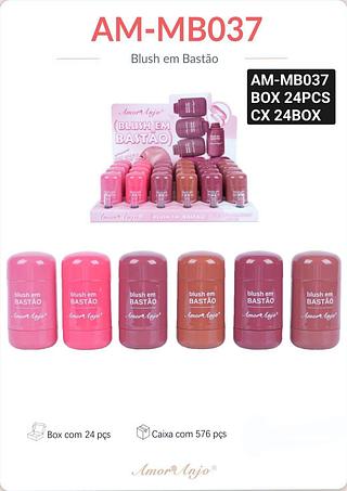 Amor e anjo blush stick box 23 pçs