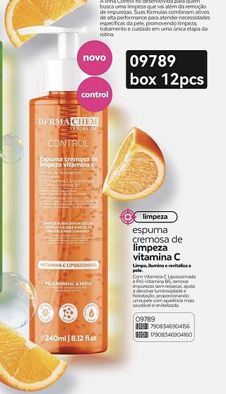 Derma creme espuma cremosa box 12 pc