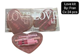 kit fran lip gloss cx 24 pç