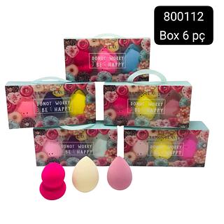 kit esponja para base box 6 pç