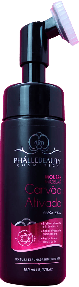 PhalleBeauty Mousse Micelar Carvão Ativado - 150ml box/12pç