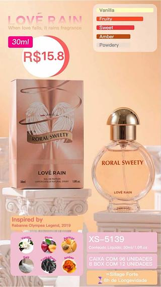 Love rain perfume box 12 pc