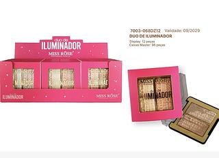 Miss rose duo iluminador box 12 pc