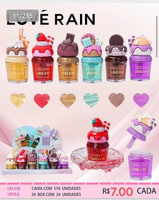 love rain lip gloss box 24 pç