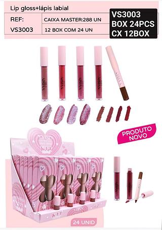 Yvisiy duo batom e lápis box 24 pçs