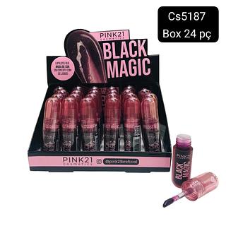 pink 21 lip gloss magico box 24 pç