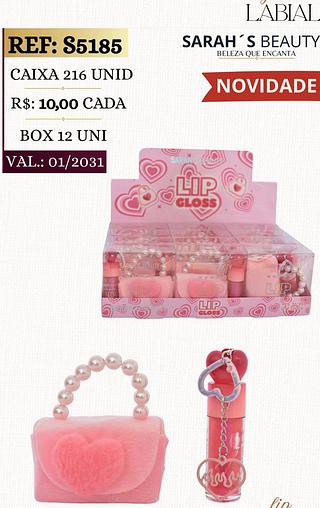 sarahs beautu lip gloss box 12 pç