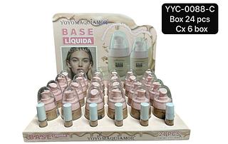 Yoyo Maquiamor Base Liquida box 24 pçs