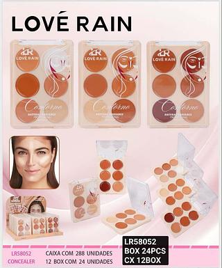 Love rain paleta de contorno box 24 pçs