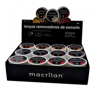 Macrilan Lenço Removedor De Esmaltes BOX 36PÇS