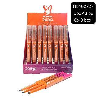 playboy lapis retratil para sobrancelha box 48 pç