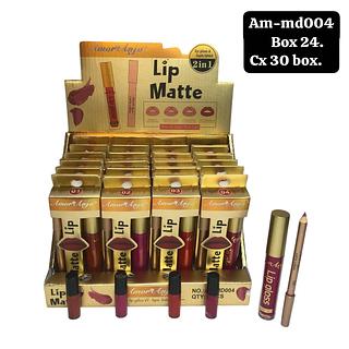 Amor e anjo lip matte + lapis