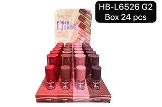 Ruby Rose Fresh Lips box 24 pçs G1/G2