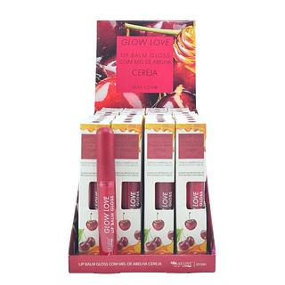 Box 28 Lip Gloss com Mel de Abelha Glow Love Cereja Max Love