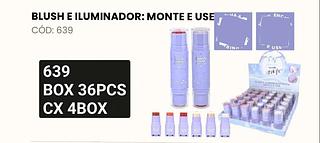 Mia make blush e iluminador box 36 pçs