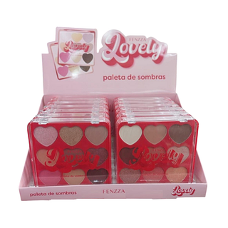 PALETA DE SOMBRAS LOVELY FENZZA CX 12 PÇS