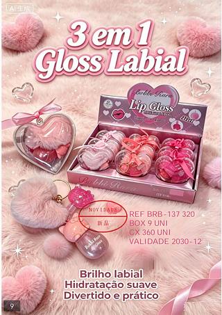 Bobbi rara Lip gloss box 9pc
