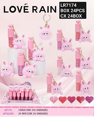 Love rain Lip gloss box 24 pçs