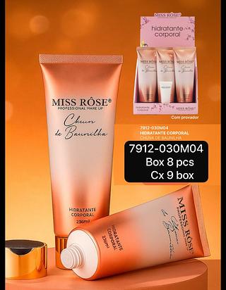 Miss Rose Hidratante Corporal Chuva de Baunilha box 9 pçs