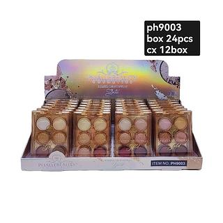 PHALLE BEAUTY PALETA DE SOMBRA 6 CORES BOX/24PÇ