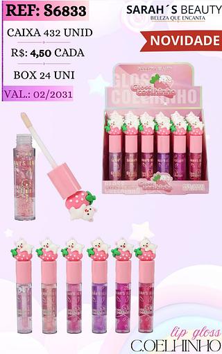 SARAHS BEAUTY LIP GLOSS BOX 24 PÇ