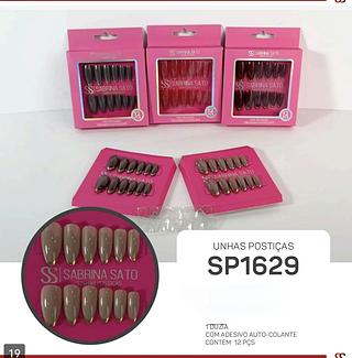Unha Sabrina sato box 12 pc