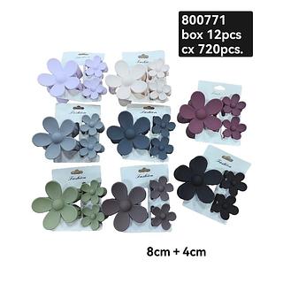 Presilha de Cabelo Flor box 12 pçs