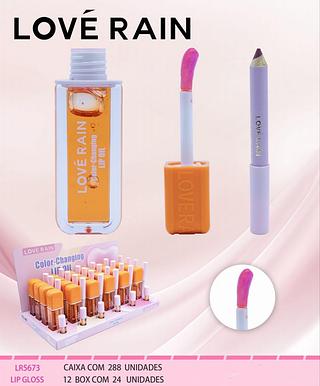 love rain lip gloss box com lapis box 24 pç
