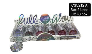 Pink 21 Glitter A box 24 pçs